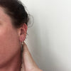 Lightening Bolt threader earrings