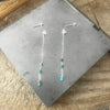 Turquoise Mullet Post Earrings