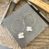 Stacked Pearl Hoops
