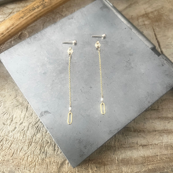 Little Link Mullet Post Earrings Jamison Rae Jewelry