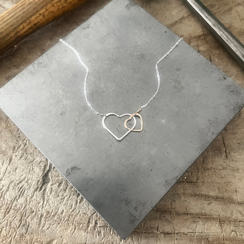 Kissing Hearts necklace