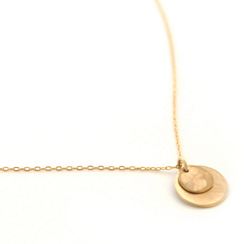 Double Disc necklace - Jamison Rae Jewelry