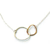 Free Form Kissing Circles necklace - Jamison Rae Jewelry