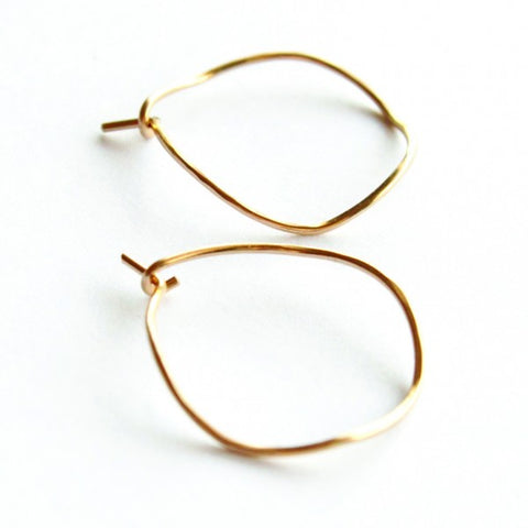 Small Wave hoop earrings - Jamison Rae Jewelry
