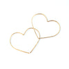Heart threader hoops - Jamison Rae Jewelry