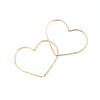 Heart threader hoops - Jamison Rae Jewelry