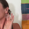 Double Free Form earrings