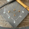 Delicate Birthstone Cluster necklace