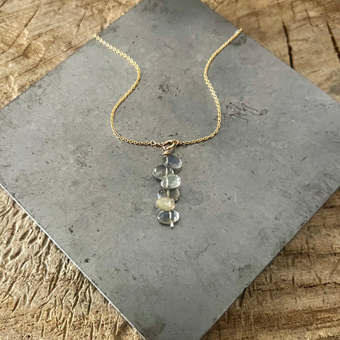 Labradorite Cluster necklace