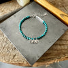 Custom Turquoise Initial Bracelet