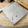 Pink Sapphire necklace