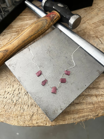 One of a Kind Pink Tourmaline necklace