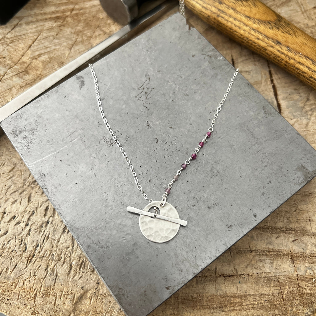 Spinel Toggle Necklace