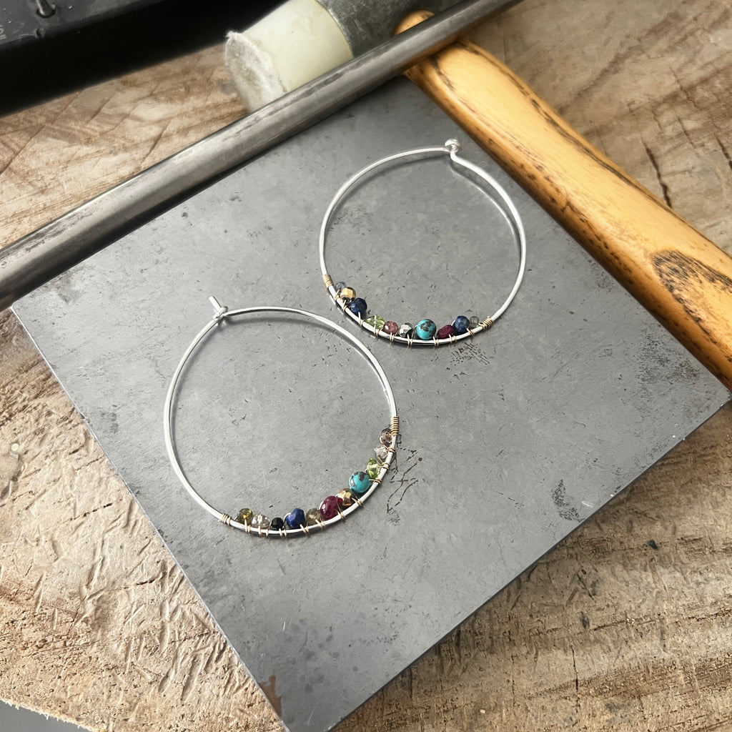 Fiesta hoop earrings
