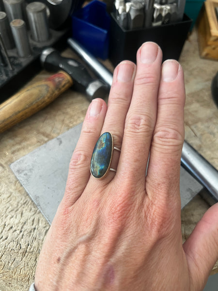 One of a Kind Labradorite ring