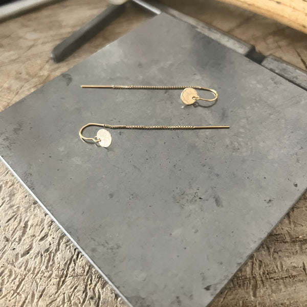 Little Disc Threader earrings