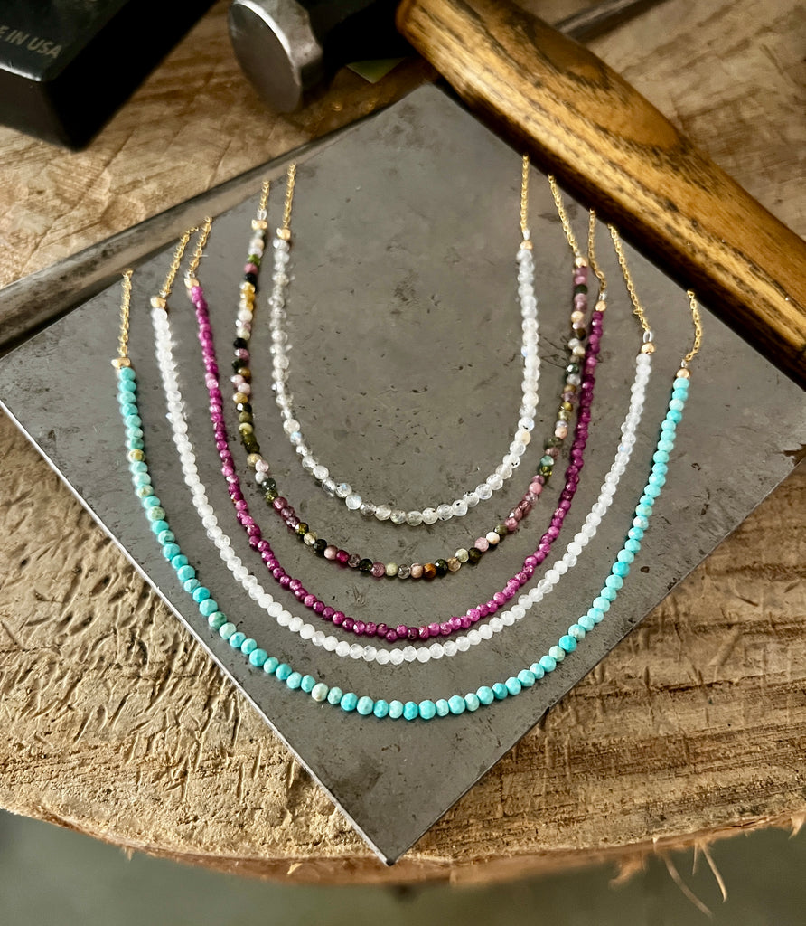 Iris Gemstone Necklace