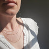 Dapped Bar and Link layering chain necklace - Jamison Rae Jewelry