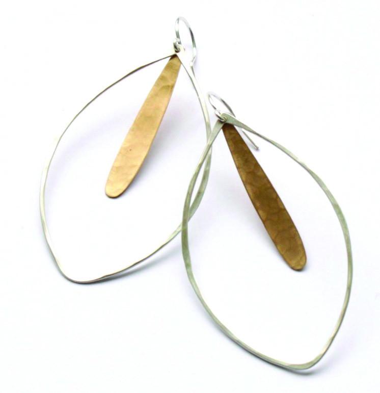 Honey Feather earrings - Jamison Rae Jewelry
