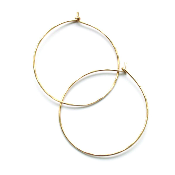 Plain and Simple Hoops - Jamison Rae Jewelry