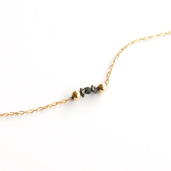 Black Diamond necklace - Jamison Rae Jewelry