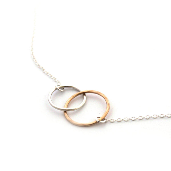 Kissing Circles necklace - Jamison Rae Jewelry