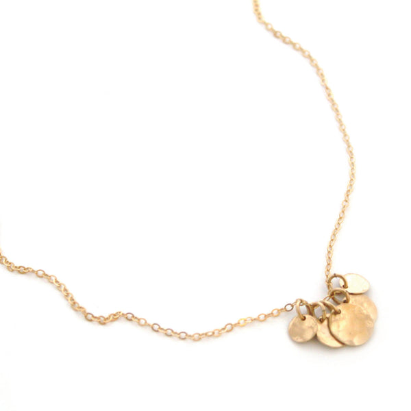 Five Shimmering Discs necklace - Jamison Rae Jewelry