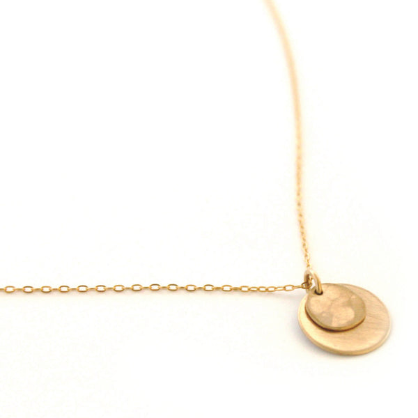 Double Disc necklace - Jamison Rae Jewelry