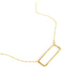 Small Rectangle necklace - Jamison Rae Jewelry