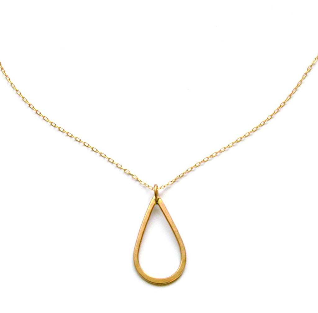Tiny Teardrop necklace - Jamison Rae Jewelry