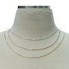 Dapped Bar and Link layering chain necklace - Jamison Rae Jewelry