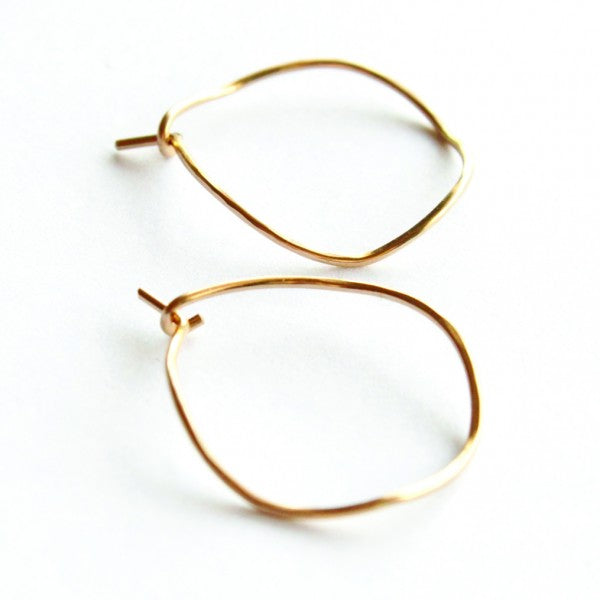 Small Wave hoop earrings - Jamison Rae Jewelry