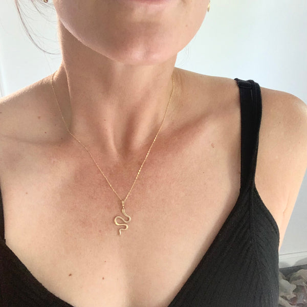Delicate Serpent necklace – Jamison Rae Jewelry