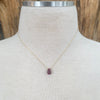 Ruby Tear Drop necklace