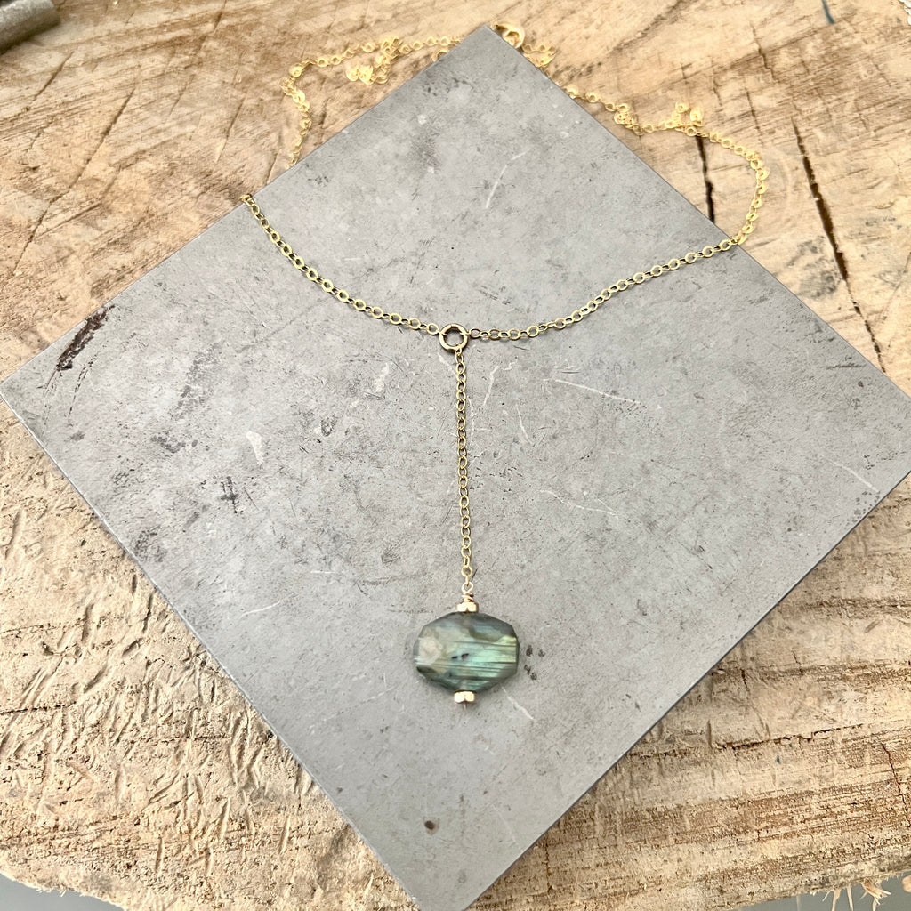 Labradorite Nugget necklace