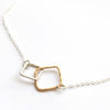 Kissing Squares necklace - Jamison Rae Jewelry