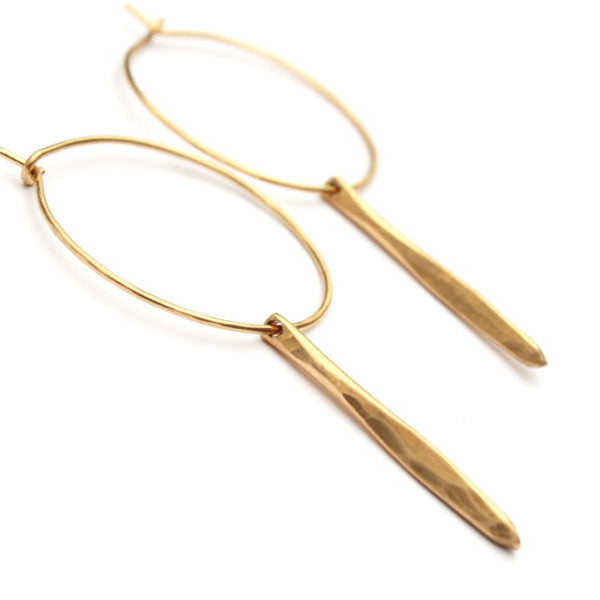 Quill Hoop earrings - Jamison Rae Jewelry