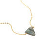 Labradorite Triangle necklace